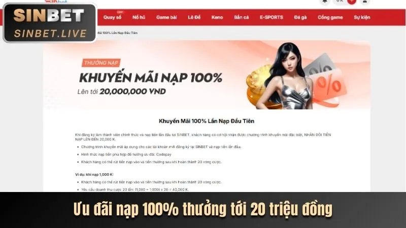 Hoàn trả không giới hạn VNBET77